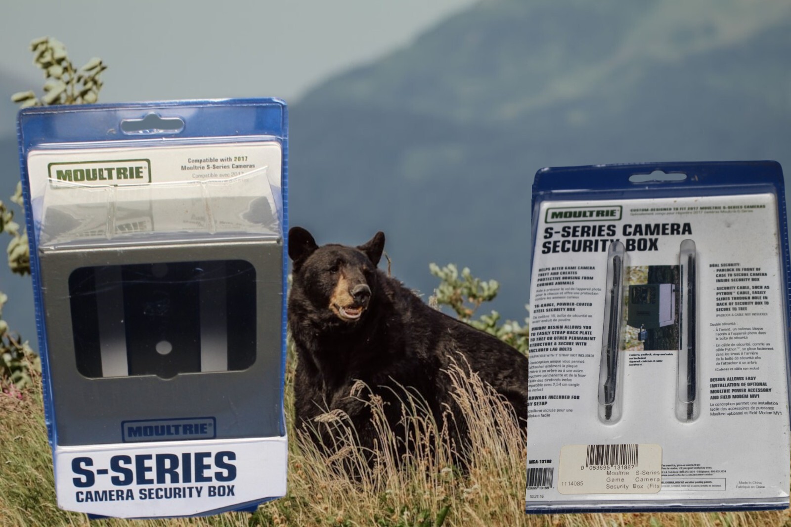 Moultrie S Series 2017 Model trail Camera Security Case bear baiting hunting