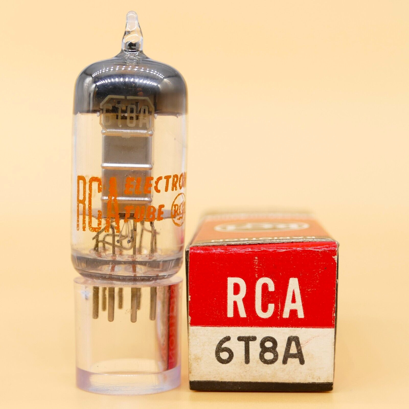 One Excellent RCA 6T8A 6T8 Tube NOS NIB Strong Triode & Balance Diodes AMPLITREX