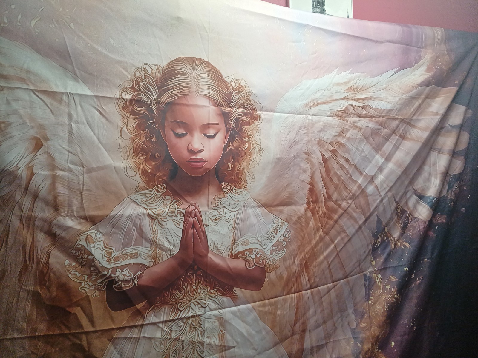 Tapestry Angel Child 79x 59