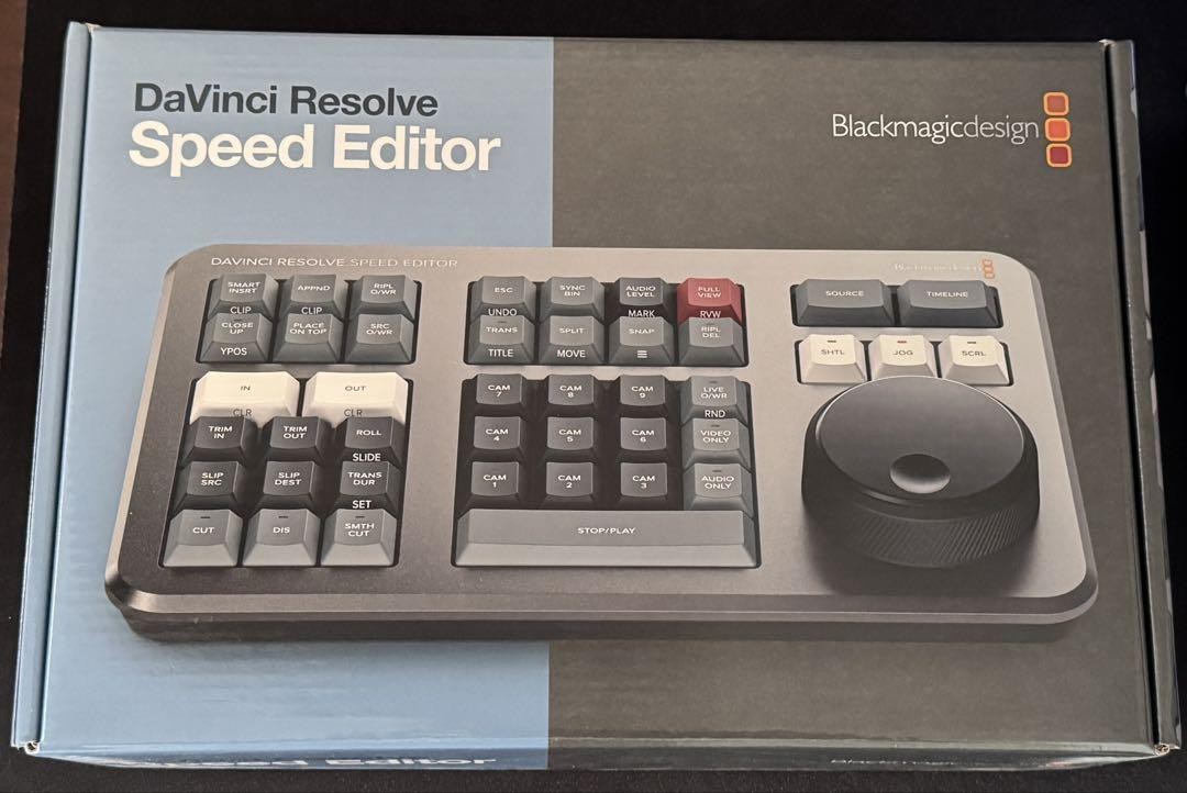 Blackmagic Design Speed Editor Controller Video Editing Panel Davinci Resolve