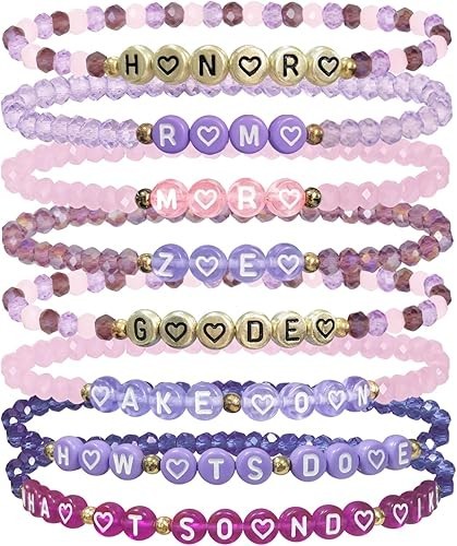 Bracelet Set for Kpop Hunters | 8-Piece Set Movie Lovers Gift Basket