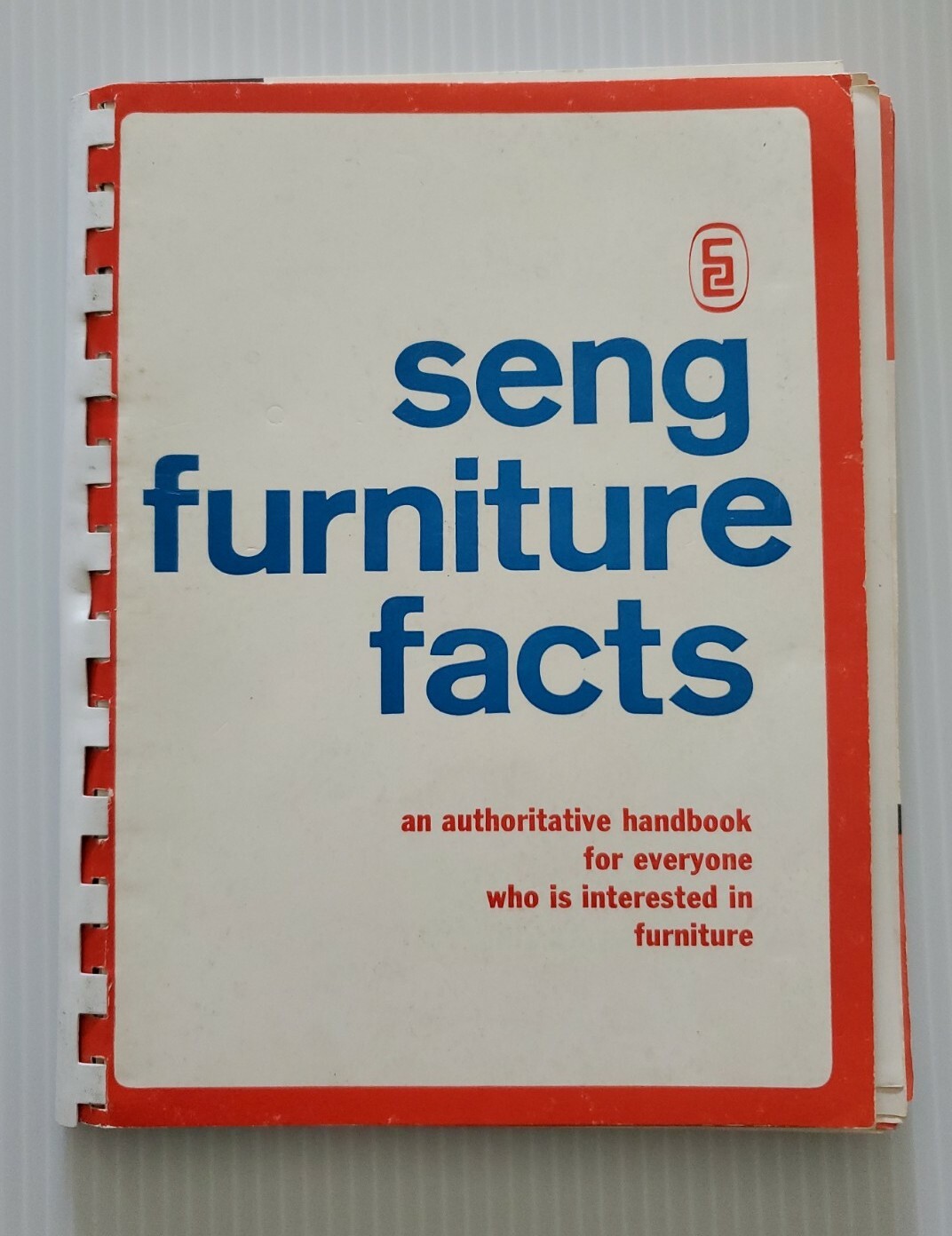 SENG FURNITURE FACTS 22ND ED 1st PRINT, 1968 SPIRAL BOUND FRANKLYN DOAN ILLSTD.