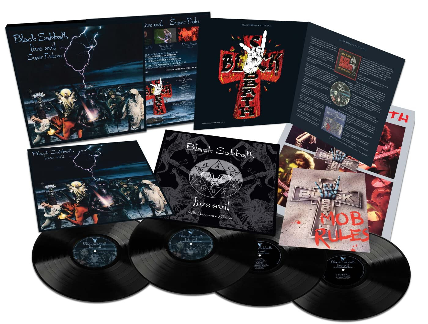 Black Sabbath: Live Evil - Super Deluxe Edition 4 LP Coffret+Affiche+ Livre