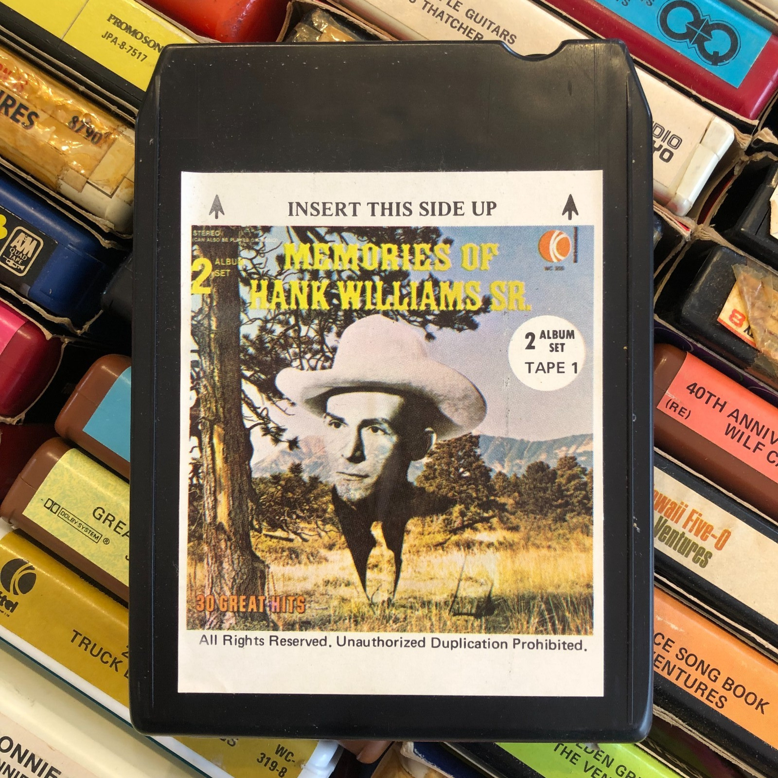 Memories of Hank Williams Sr. Tape#1, 8 Track Tape  Canadian
