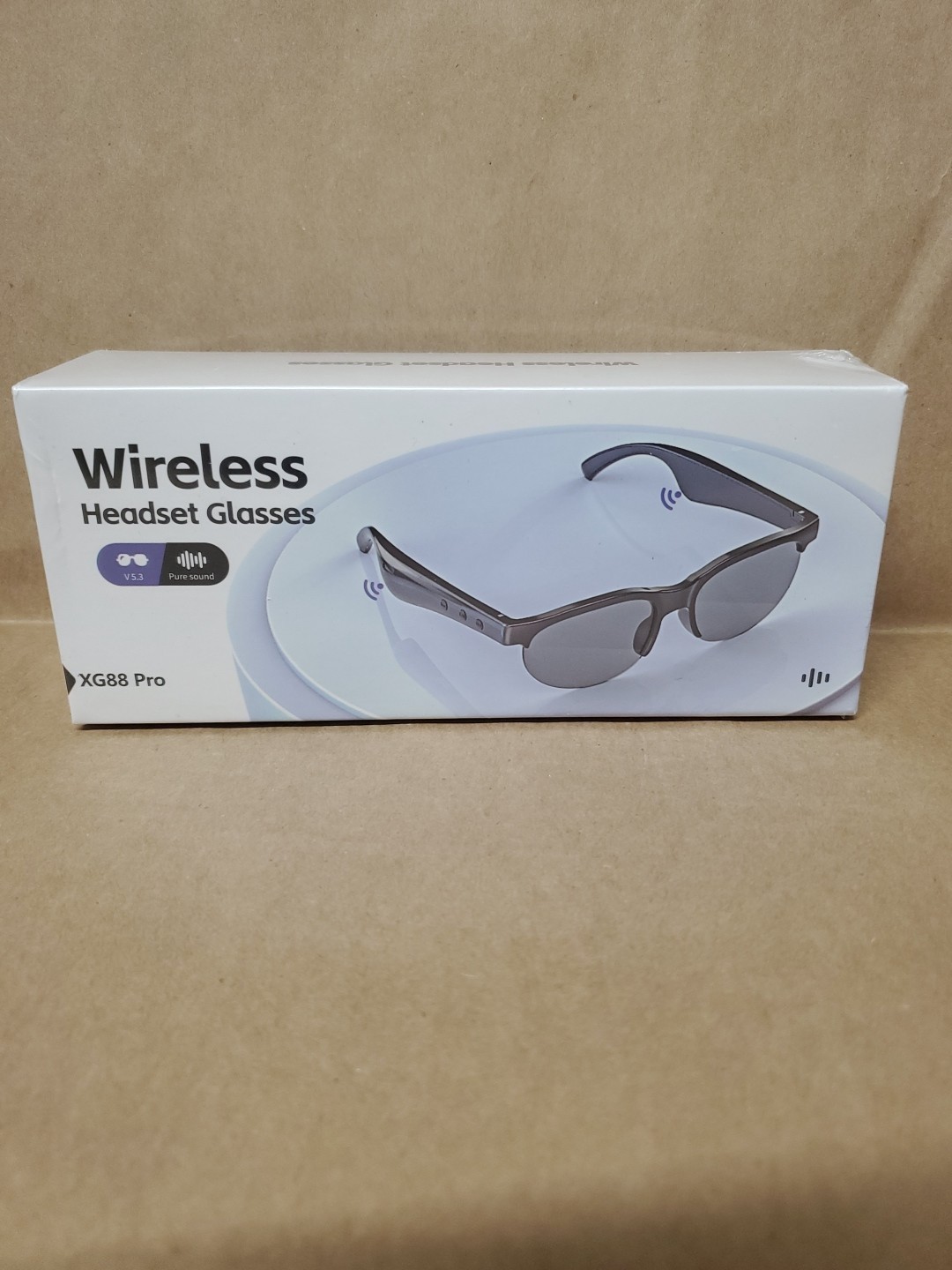 Wireless Bluetooth Headset Glasses  XG88 Pro. Sealed.