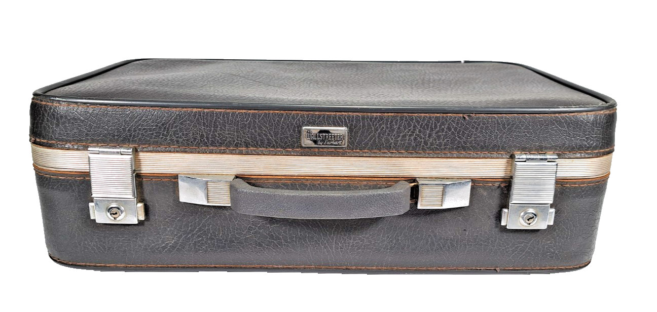 VTG Amelia Earhart The Wallstreeter Black Hardside Suitcase Baltimore Luggage