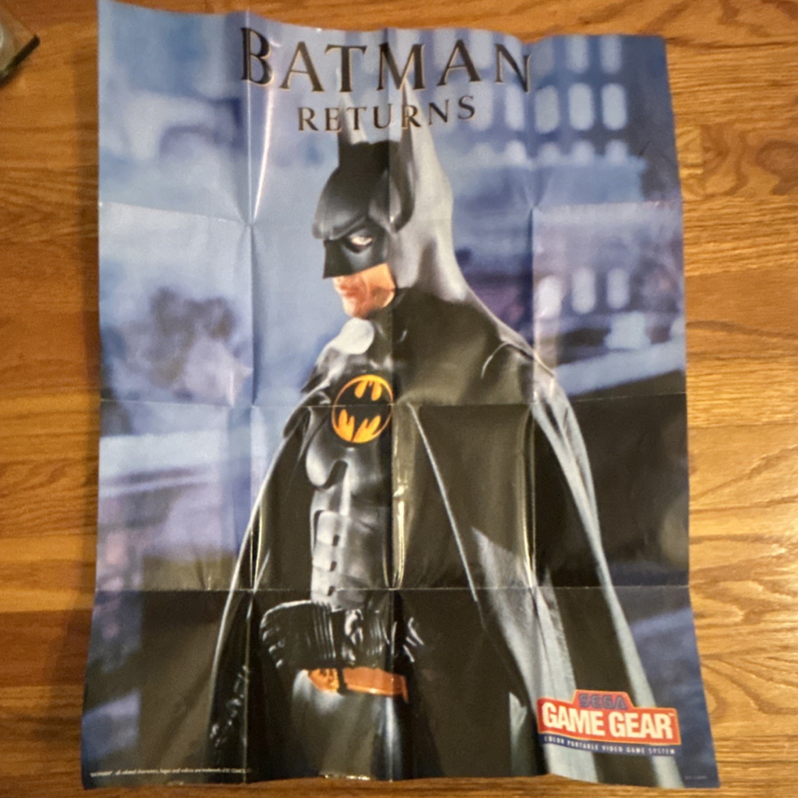 SEGA Batman Returns Game Gear Video Game Poster