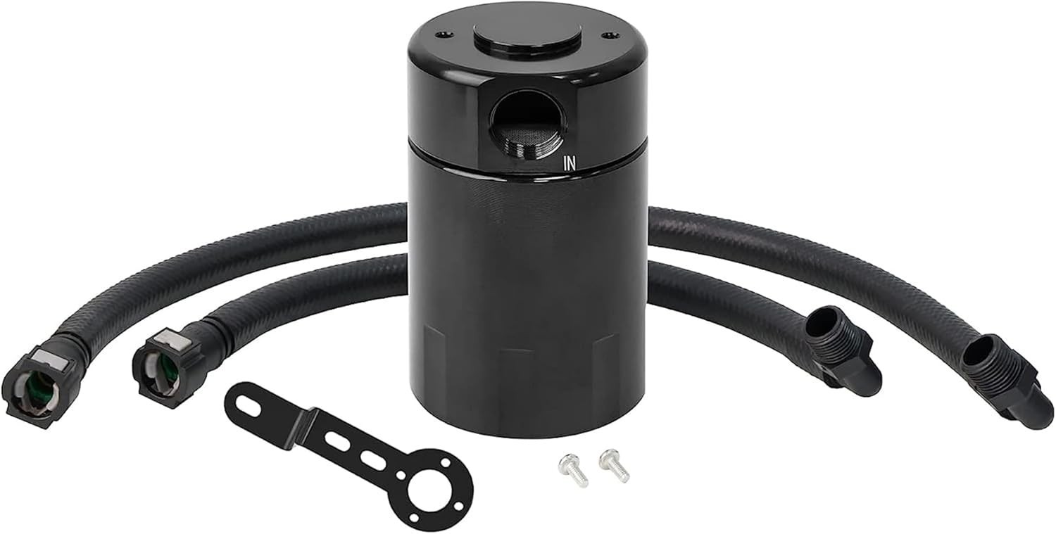 Air Oil Separator, Oil Catch Can Compatible with 2014-2018 Chevy Silverado 1500
