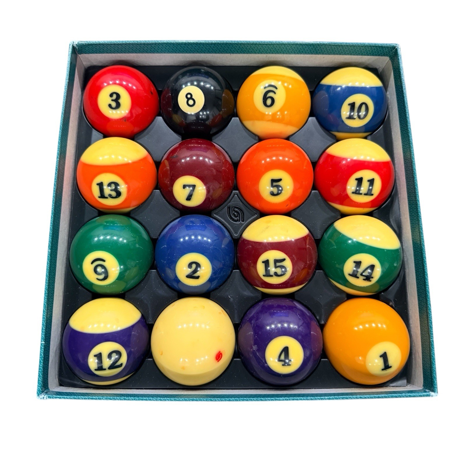 Super Aramith Pro Pool Ball Set 2¼” Phenolic Resin Made in Belgium w/ Box