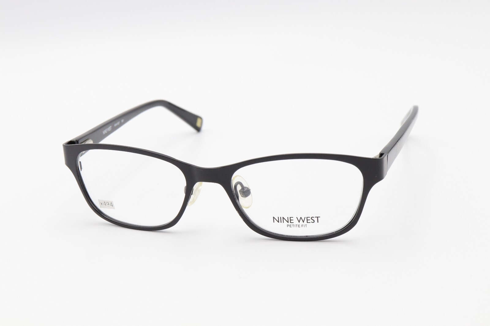 NINE WEST NW1057 001 Satin Black 47-16-135 Frames SMALL Flex Hinges X494