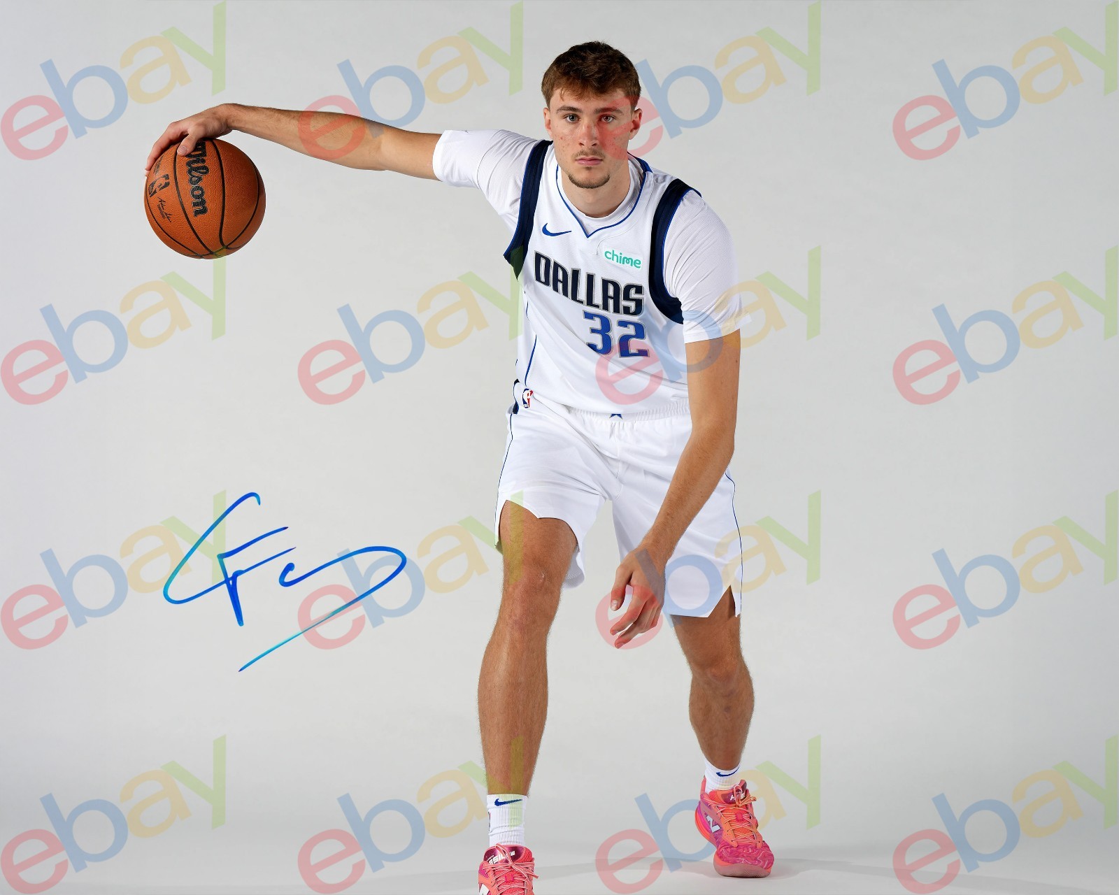 Cooper Flagg - REPRINT auto signed 8x10 Photo 2025-2026 Rookie Dallas Mavericks