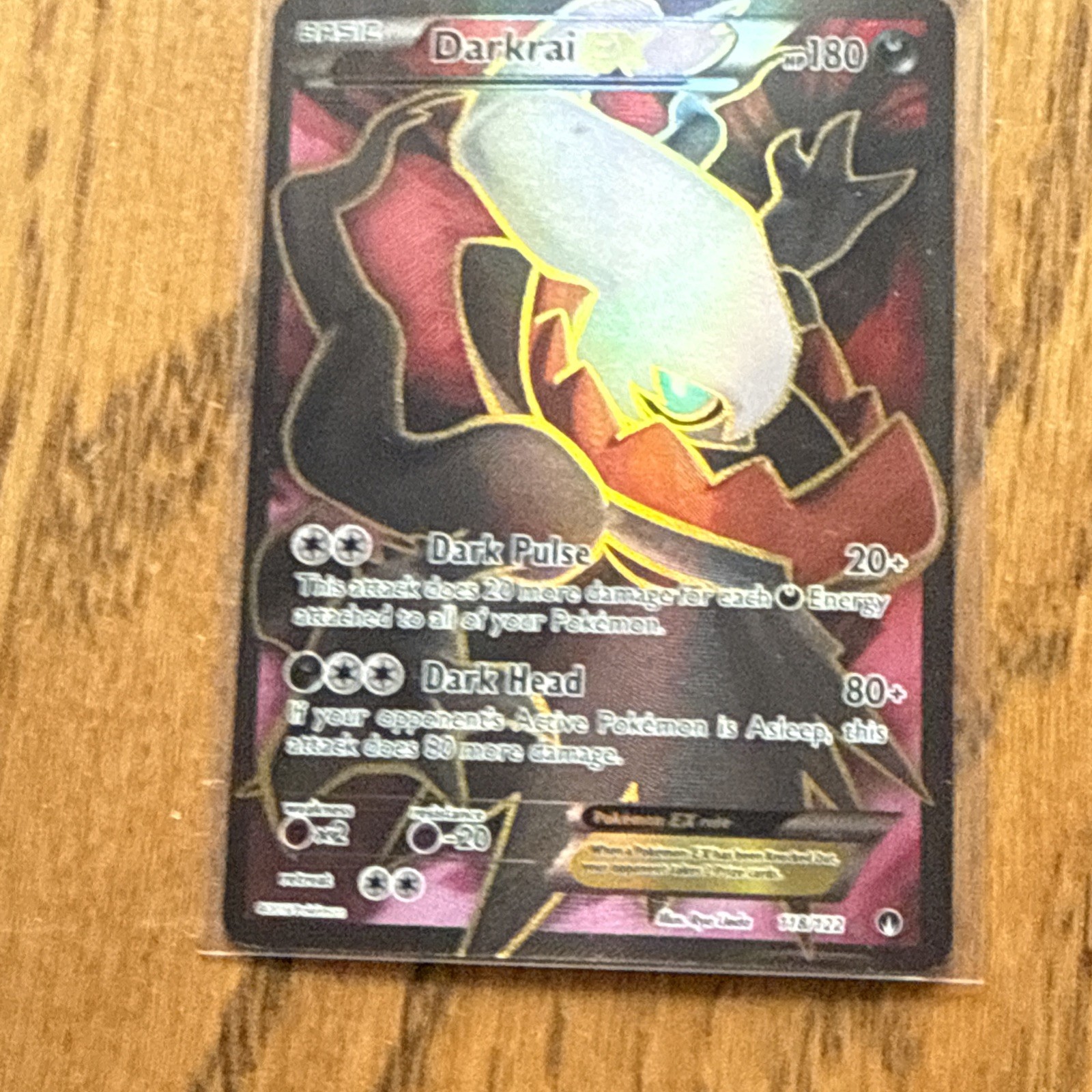 Pokémon TCG - XY BREAKpoint Darkrai EX Full Art Ultra Rare 118/122 - LP