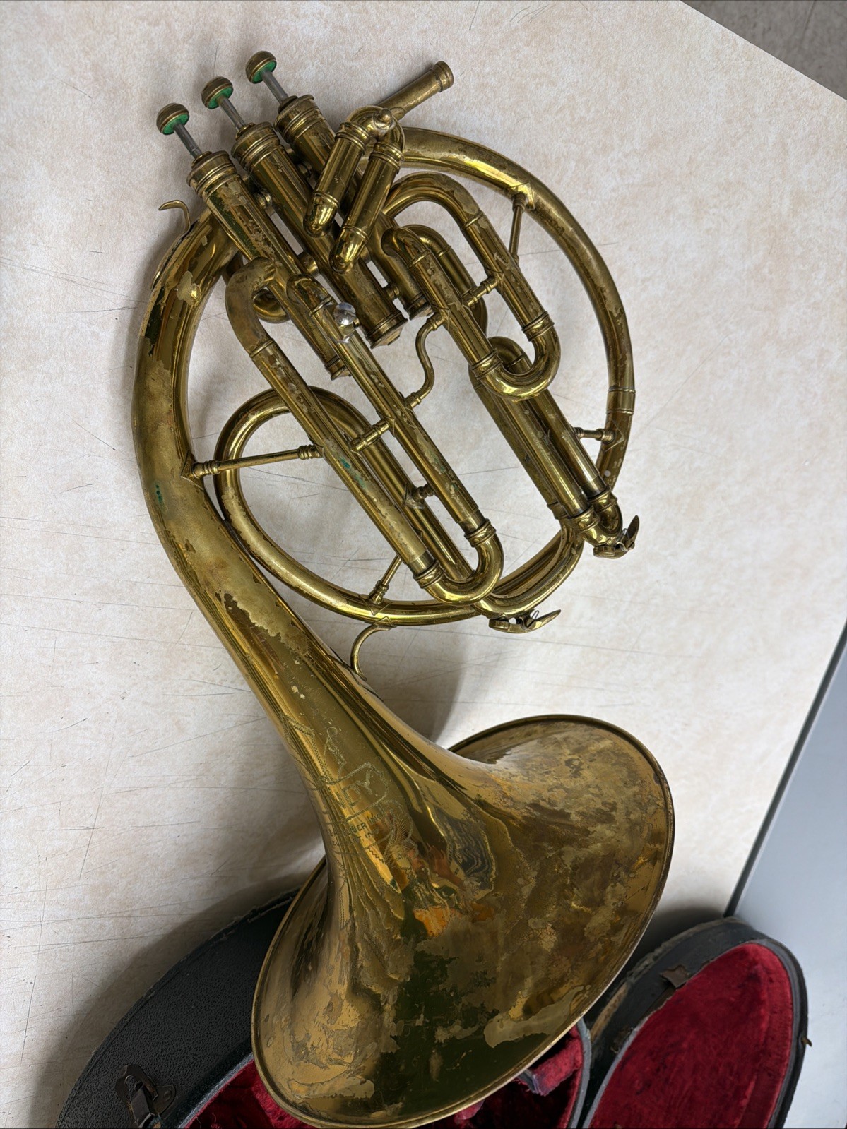 Eb French horn - Brand Bundy. Instrument and Case Only.