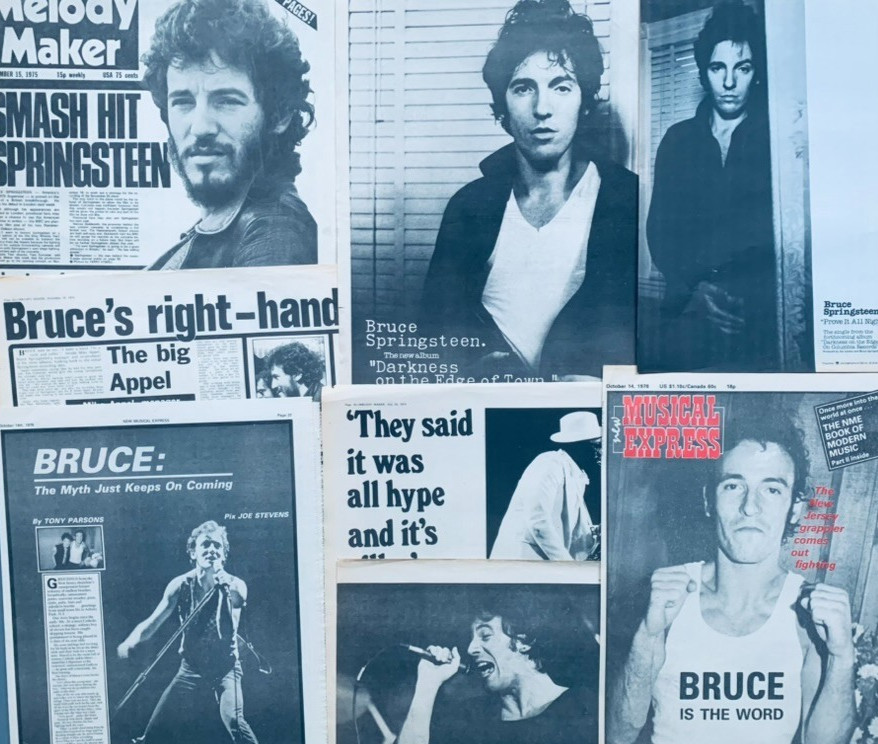 BRUCE SPRINGSTEEN 1973 - 1978 Magazine CLIPPINGS Cuttings LOT