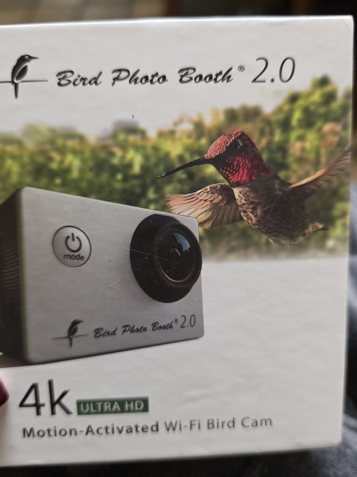 Bird Photo Booth 2.0 + 4k Ultra HD WiFi Camera + Waterproof Case -- Complete!