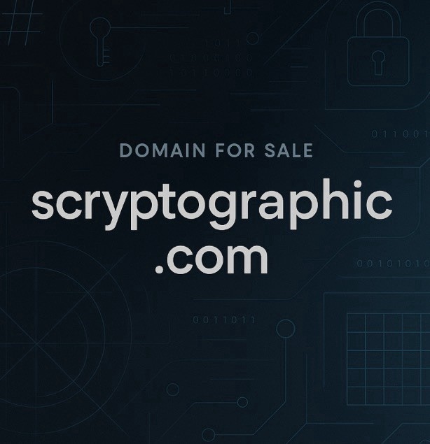 scryptographic.com - PREMIUM Domain For Sale, Cryptocurrency and Technology