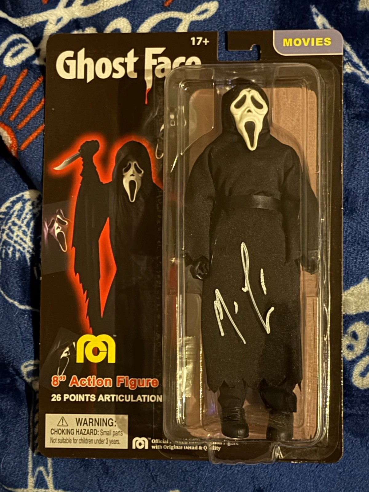 MEGO Monsters – Scream GHOST FACE 8" Action Figure – Signed By Matthew Lillard