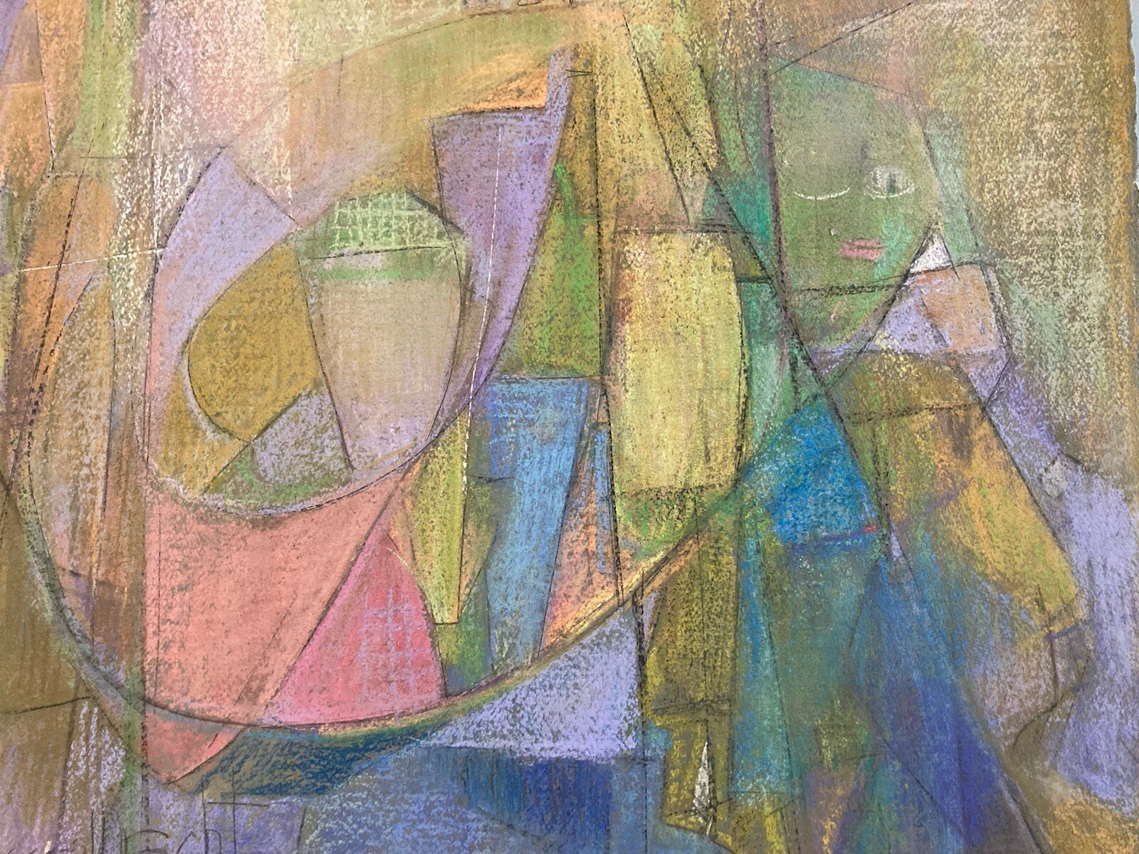 Very Nice Drawing Abstract Frédéric Gisselbrecht Abstraction, Art Charcoal 1978