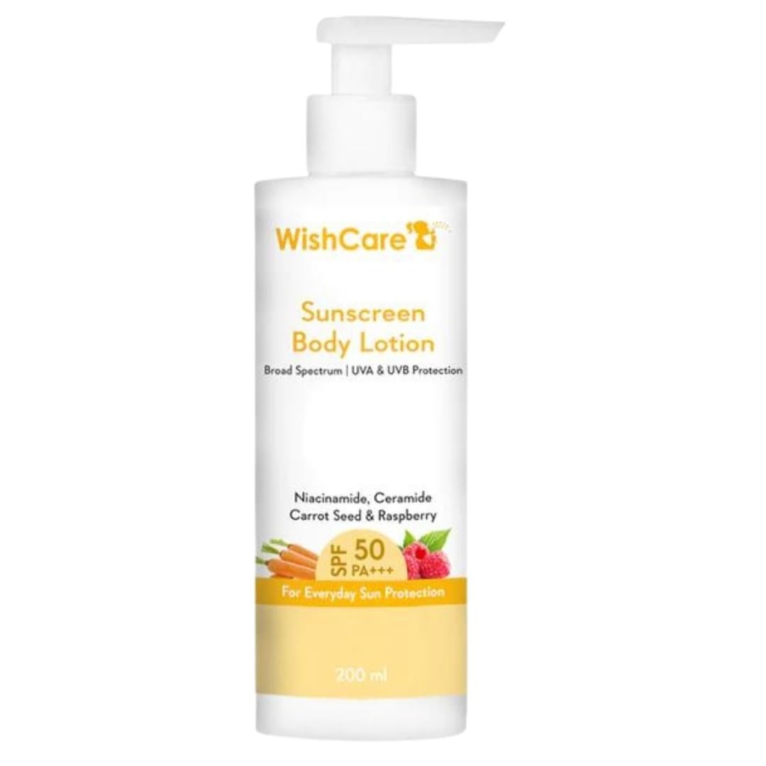 WishCare Sunscreen Body Lotion with SPF 50 PA+++ | Body Sunscreen 200gm