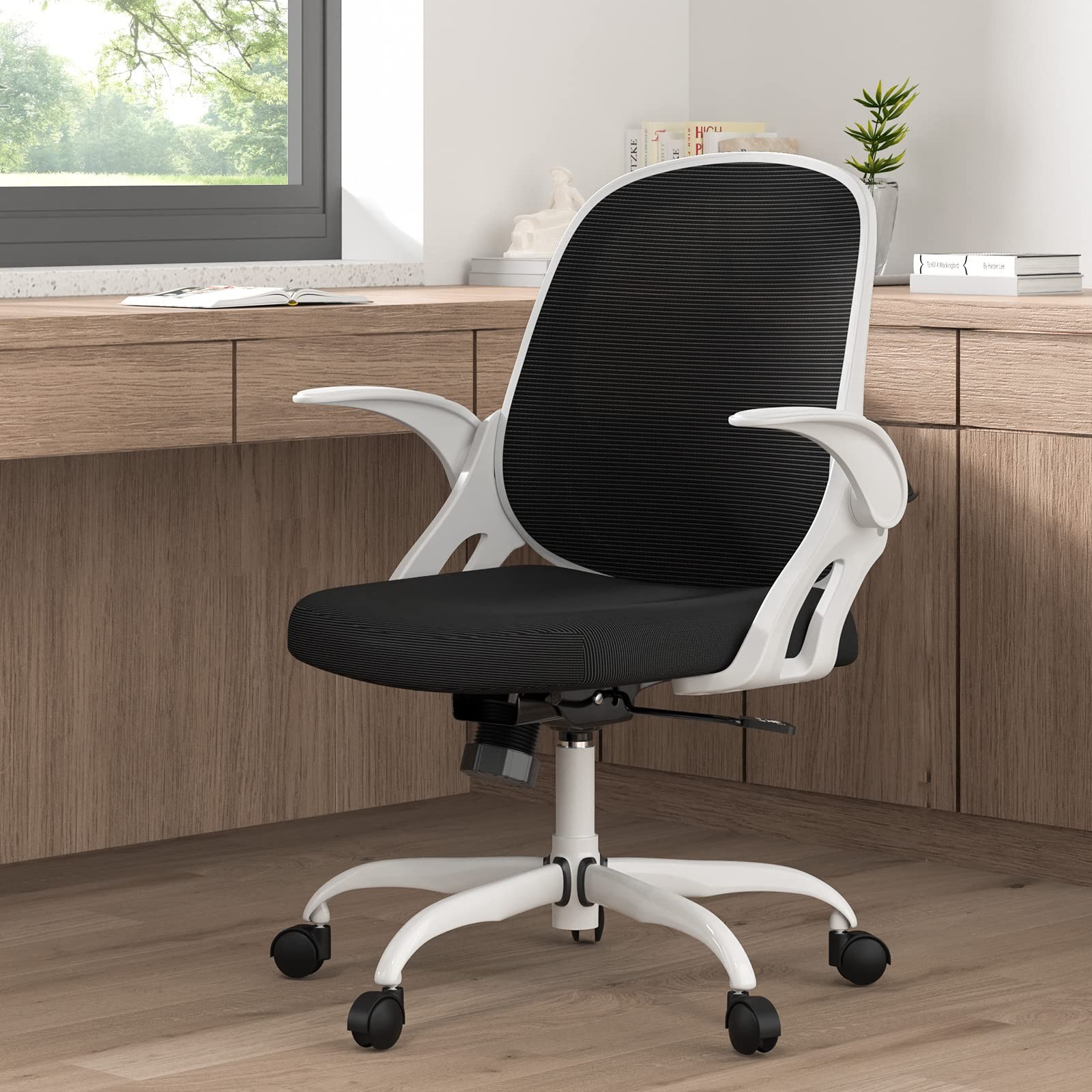 Home Office Chair Work Desk Chair Comfort Ergonomic Swivel Computer Chair, Br...