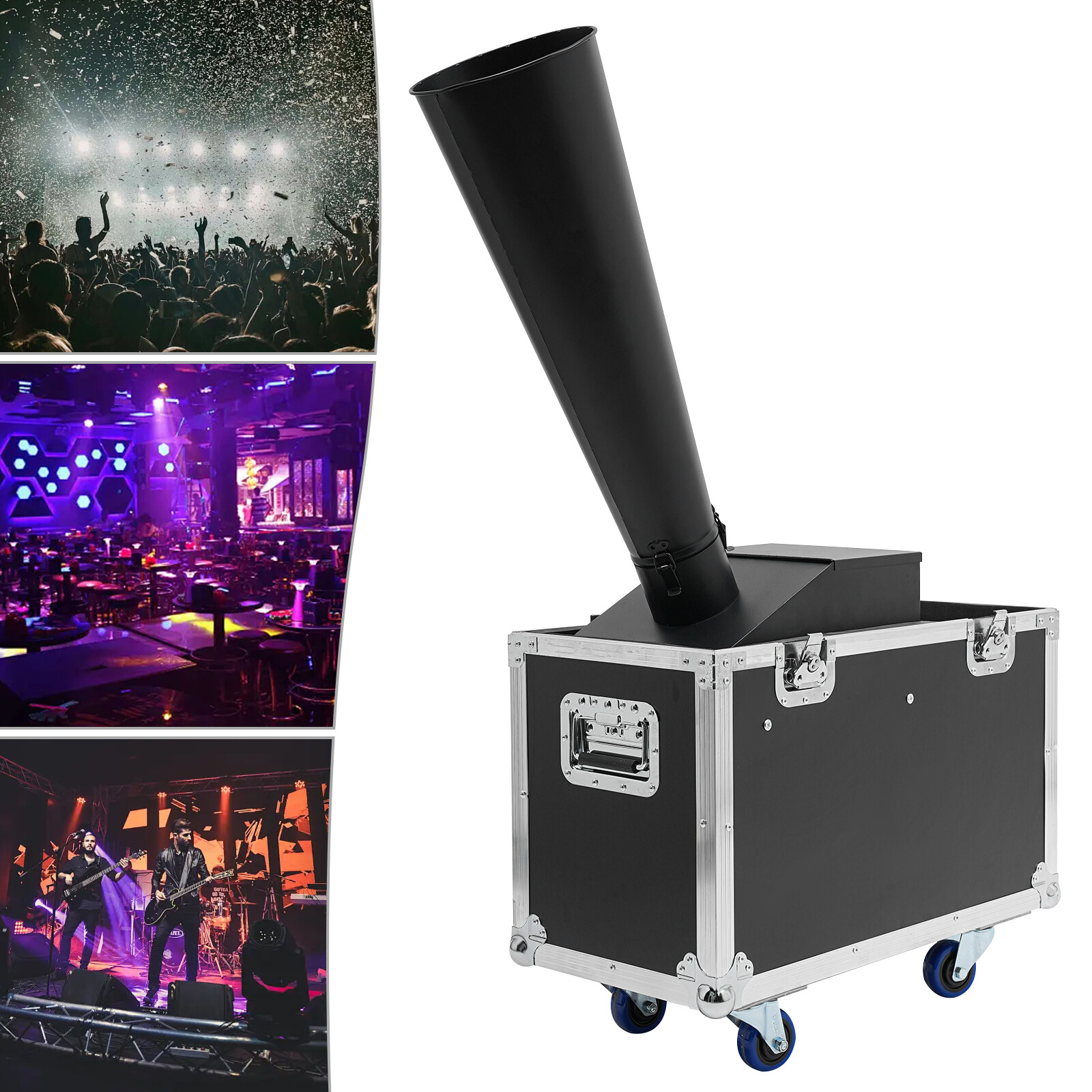 CO2 Confetti Machine with Flight Case Confetti Blaster Jet 19.68 ft