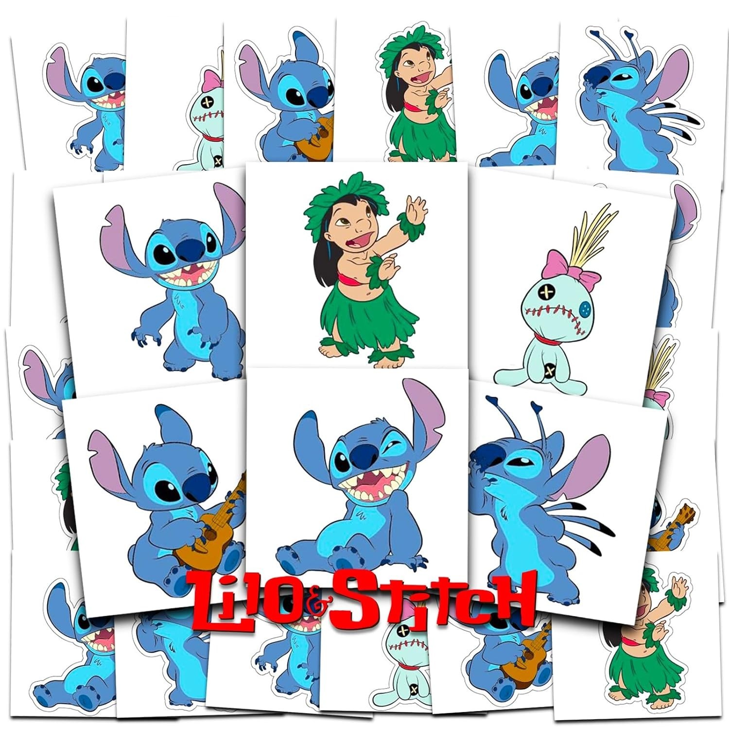 Disney Lilo Stitch Temporary Tattoos Party Favors Kids 72ct