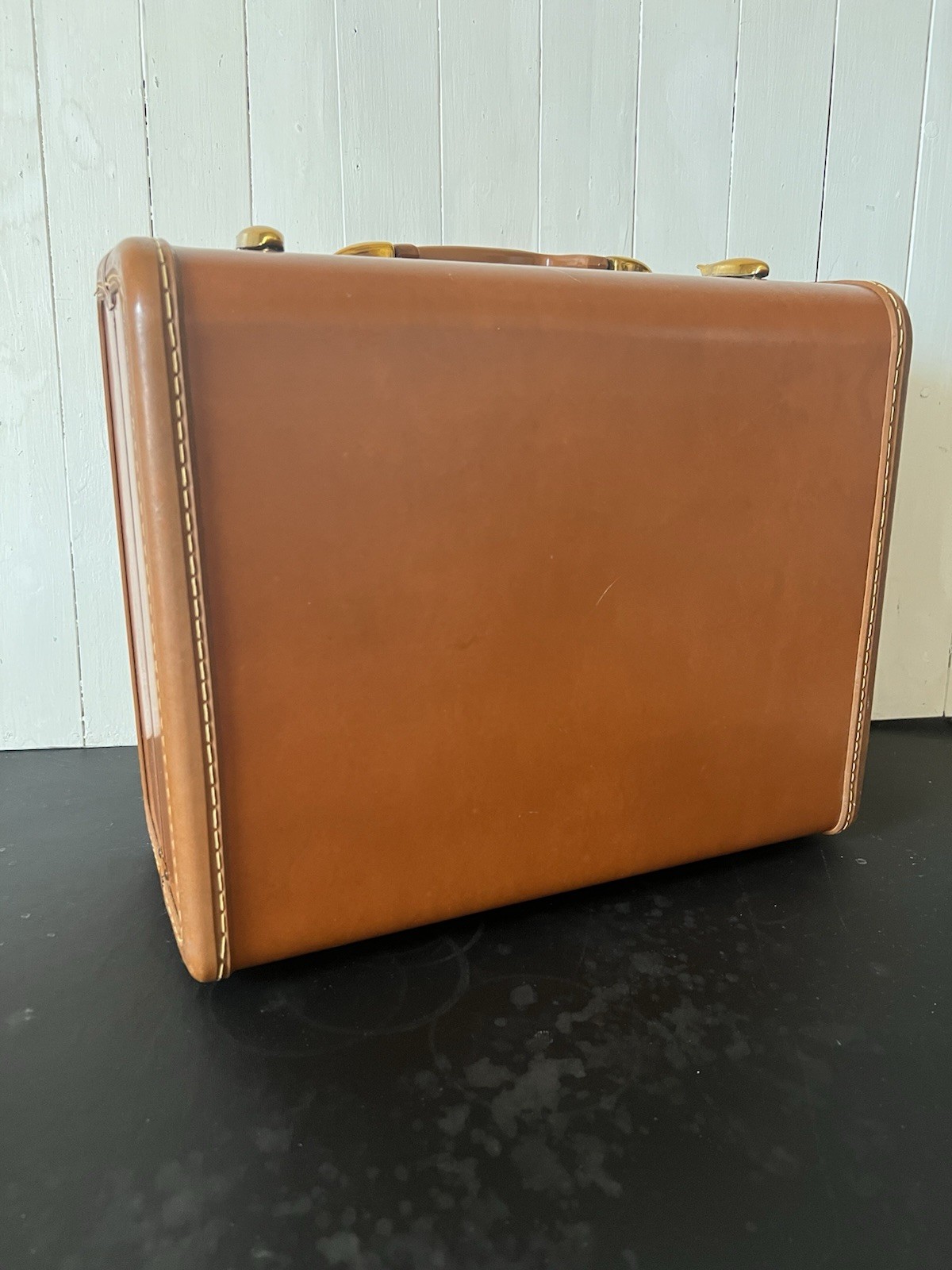 Vintage 1950 Samsonite Shwayder Brothers Brown Suitcase Luggage 4616