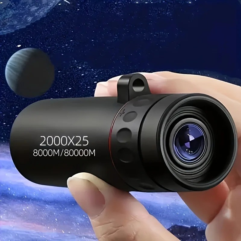 "2025 2000X25 HD Compact Monocular Telescope – Portable for Travel, Hiking US*