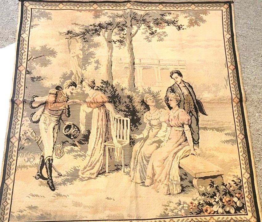 Vintage French Courting Tapestry Wall Hanging Home decor