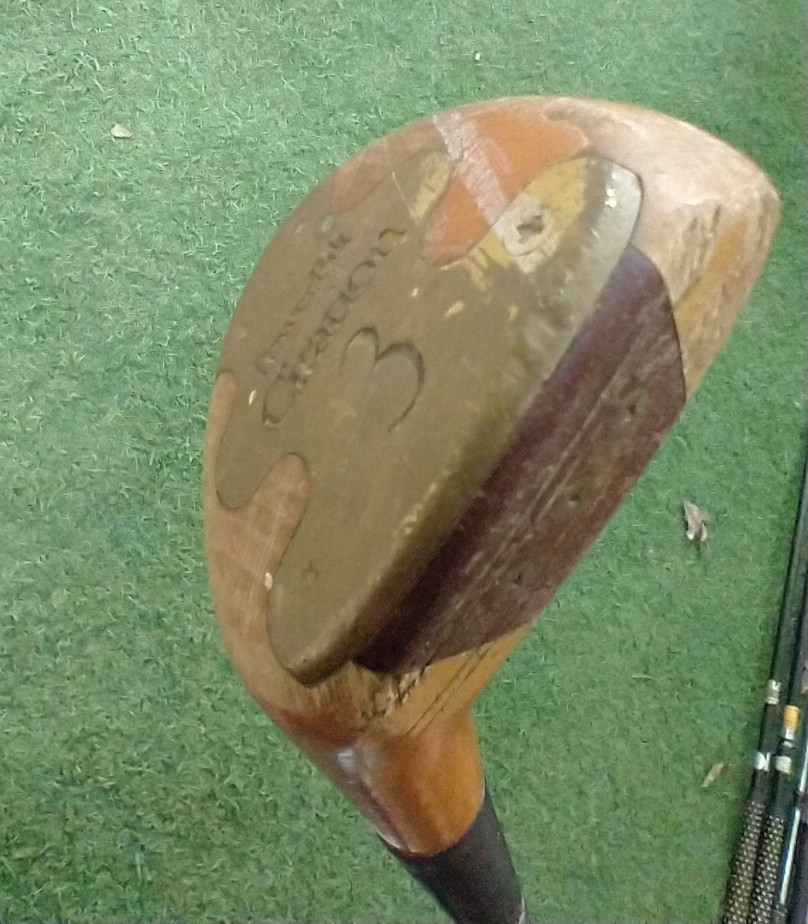 H&B POWERBILT CITATION PERSIMMON # 3 WOOD RH 44" BORON LOW TORQUE SHAFT