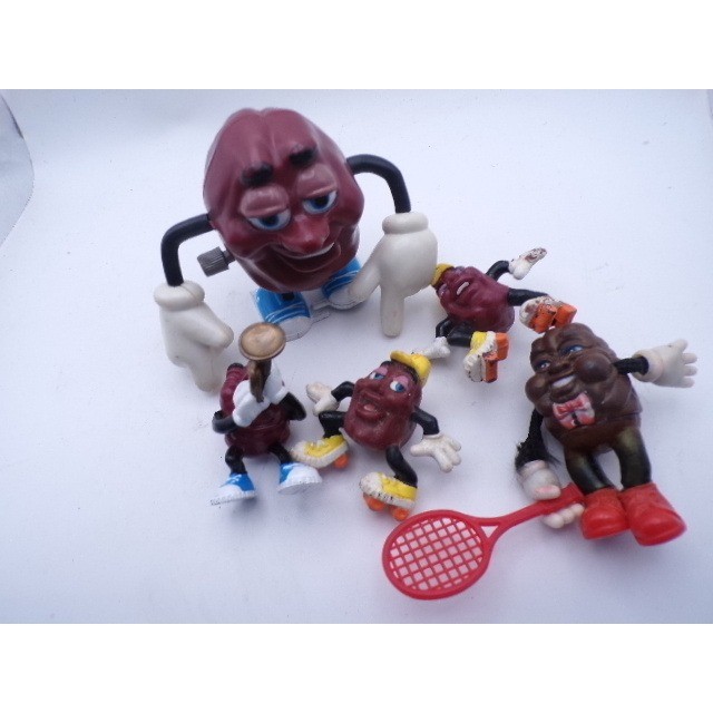 The California Raisins Vintage Wind Up Toys Set 5 Figures