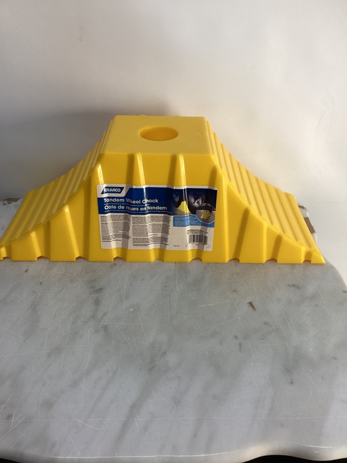Camco Tandem RV Wheel Chock or Jack Support Yellow 44435
