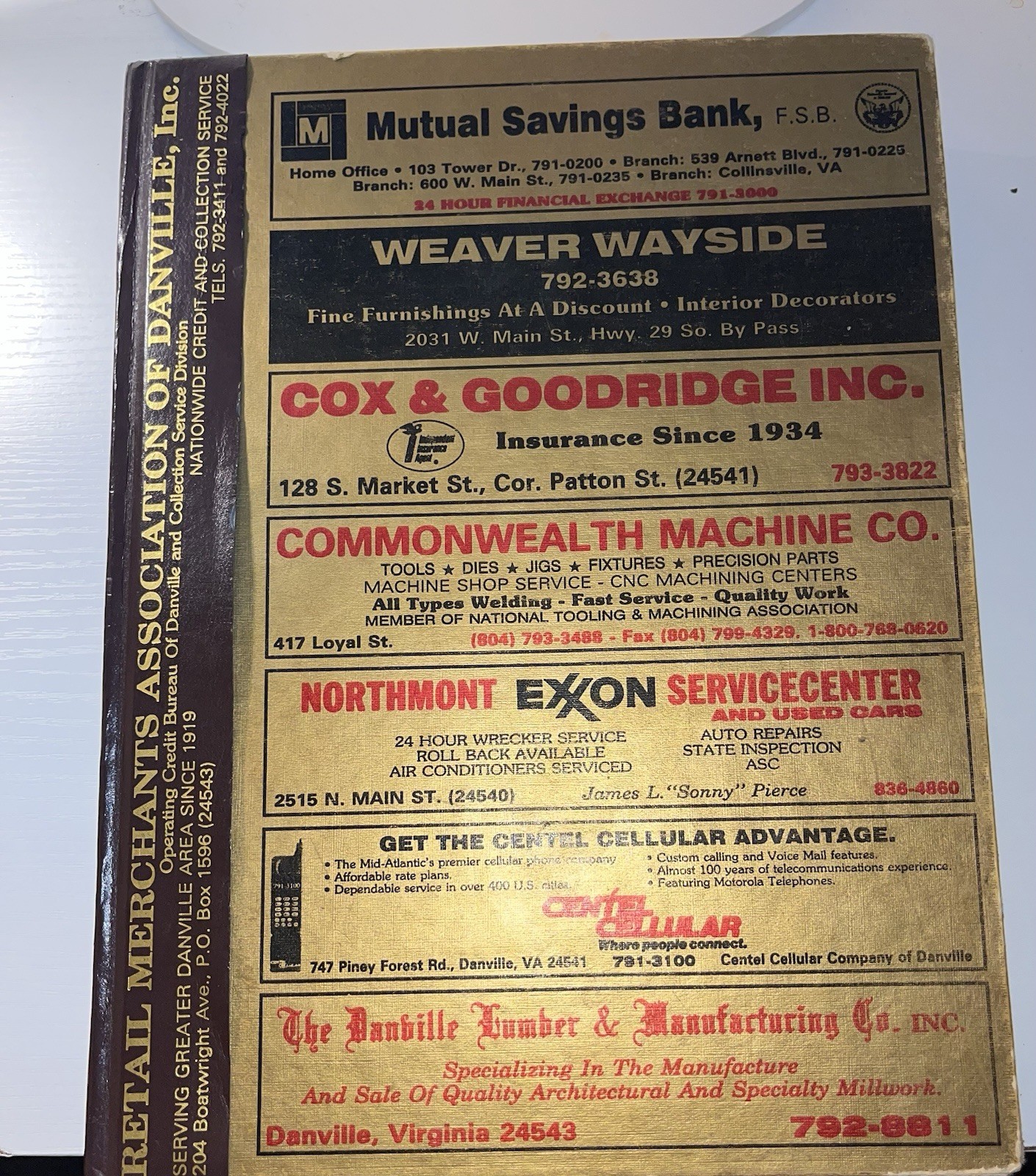 1993 Danville VA City Directory