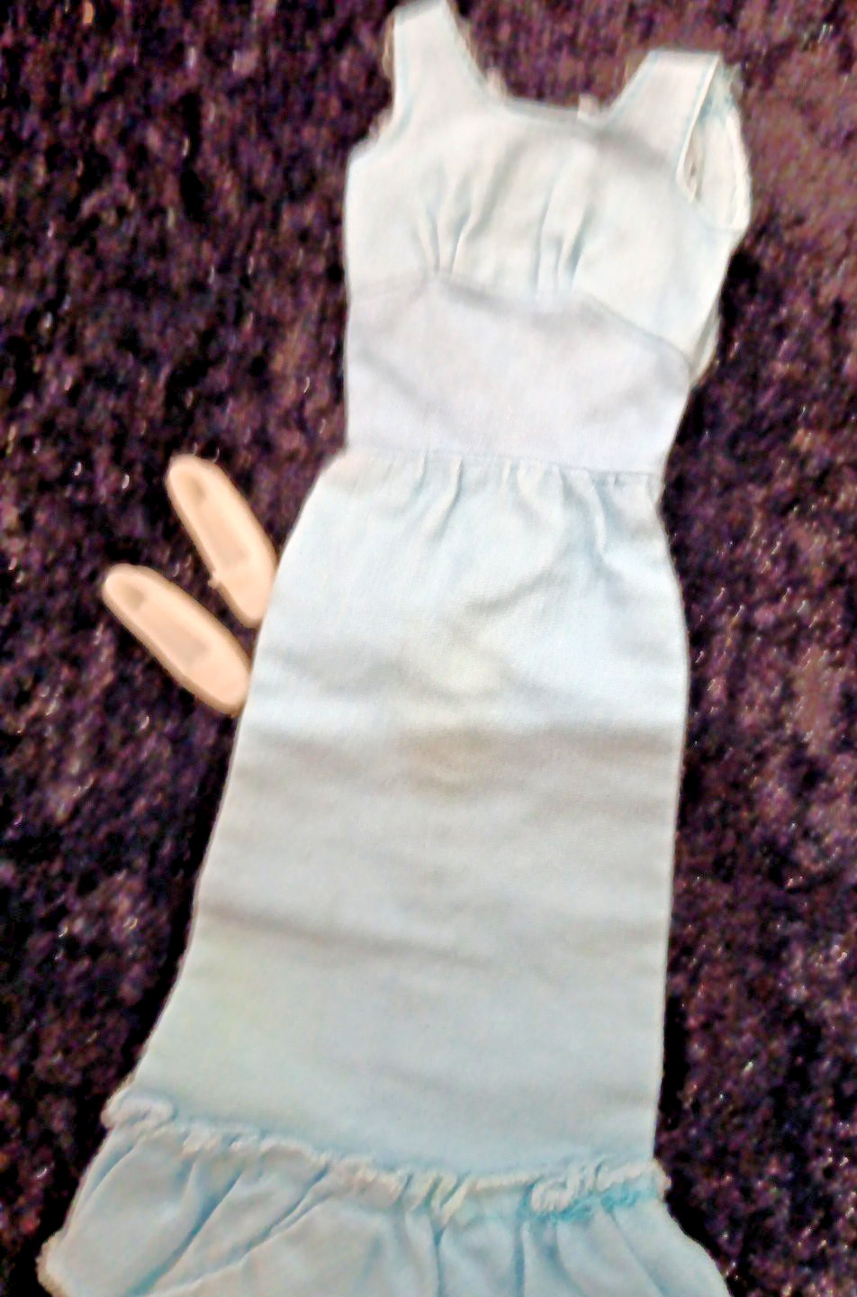 MATTEL #7749 BARBIE BLUE PEASANT DRESS BEST BUY FASHIONS 1974