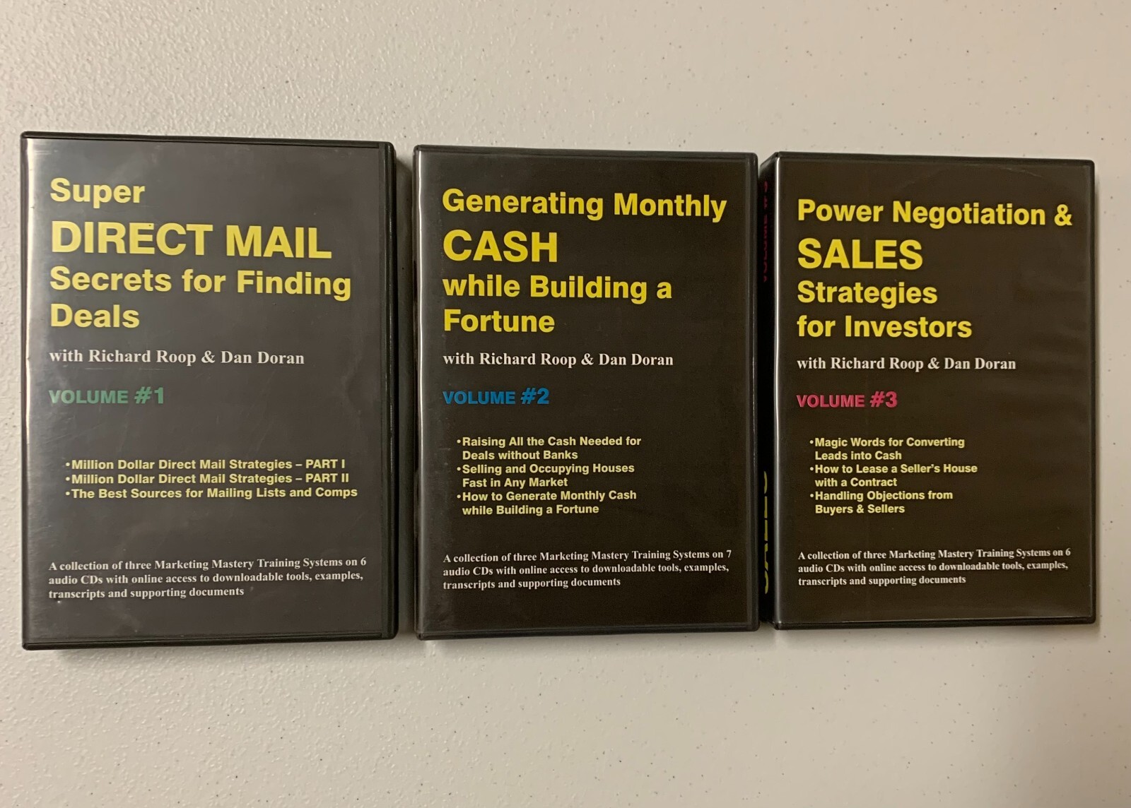 Richard Roop & Dan Duran's "3 Volume Masterclass Real Estate Series" - 18 CDs 