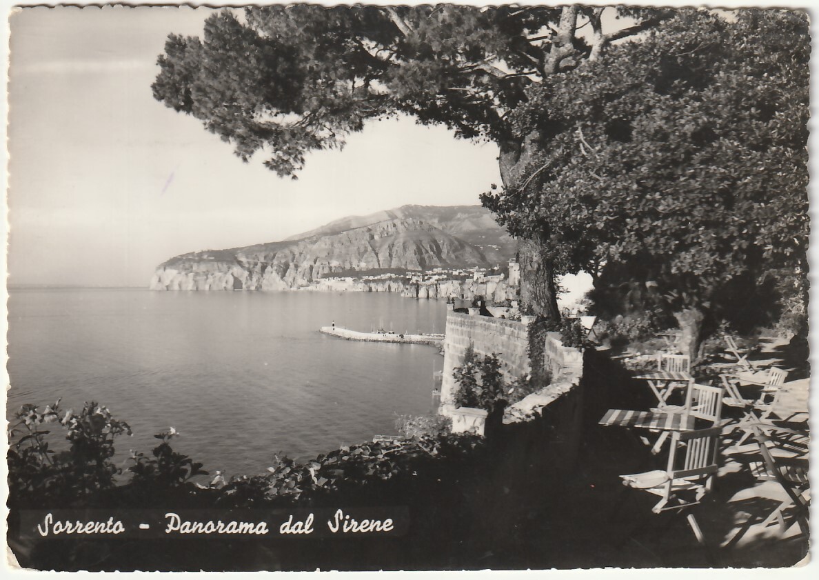 SORRENTO - NAPLES - PANORAMA FROM THE SIRENS - TRAVEL 1952 -8740-