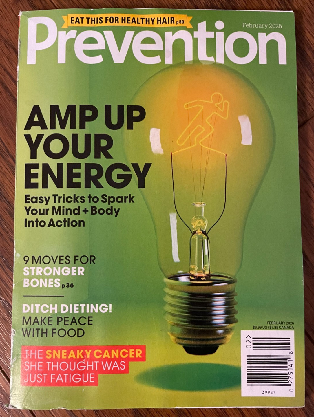 Prevention Magazine February 2026: Amp Up Your Energy FREE SHIPPING