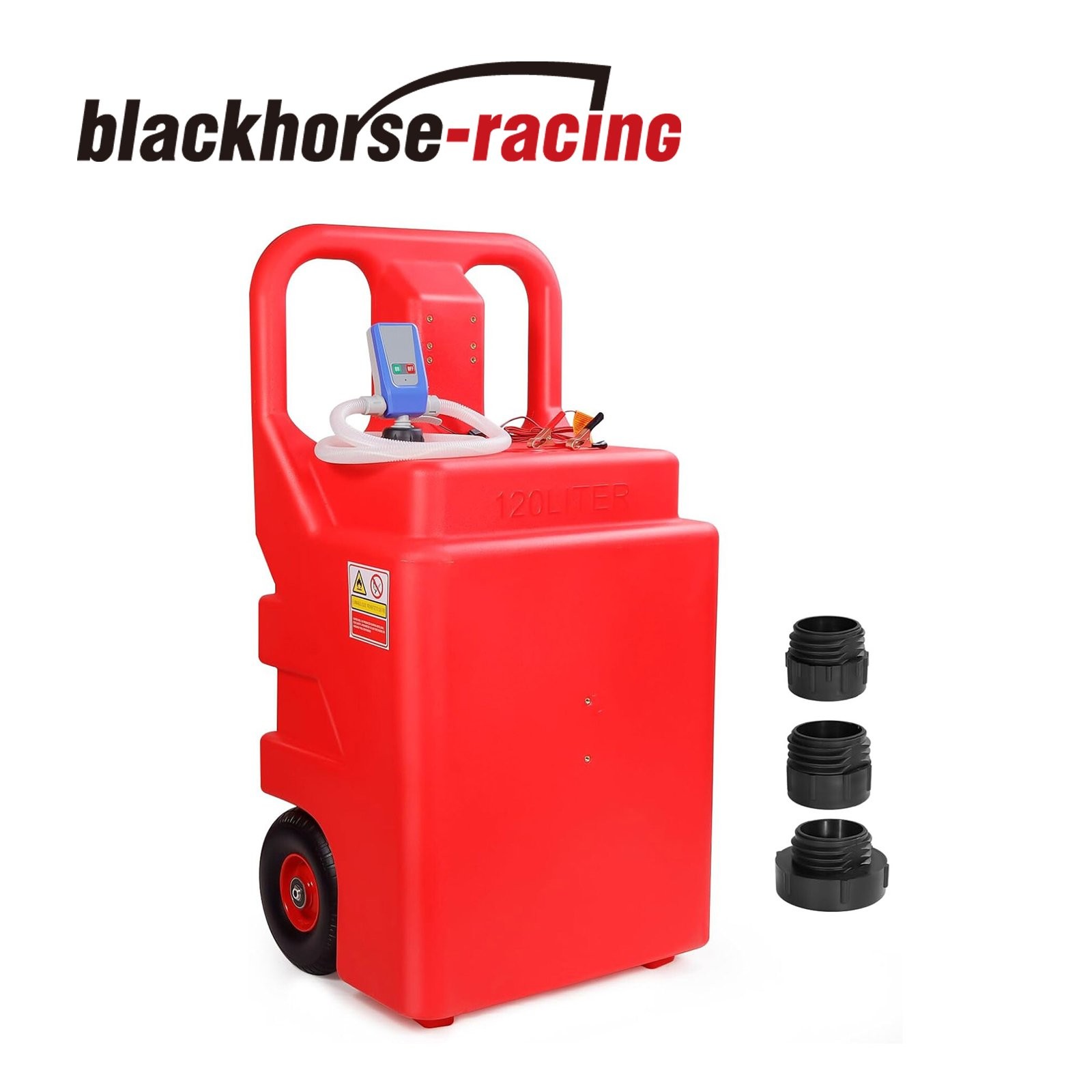 32 Gallon (120L) Portable Fuel Tank w/ Automatic Fuel Transfer Pump Auto-Stop