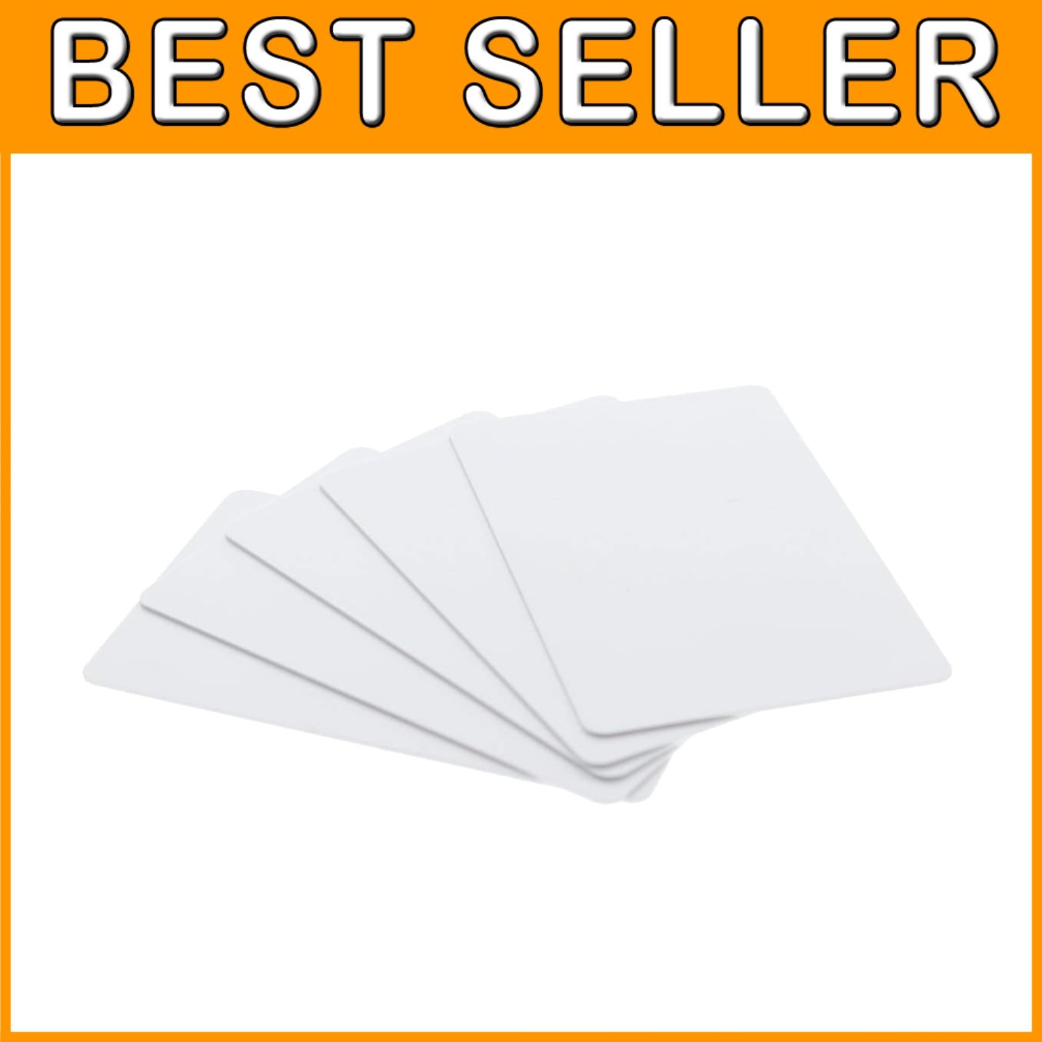 White CR8030 PVC Cards - 200 Pack Graphic Quality