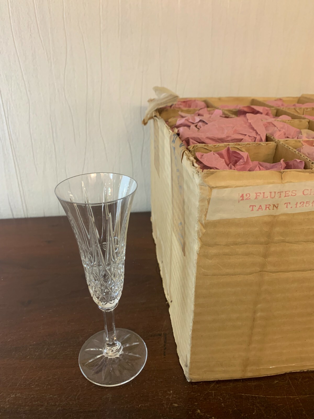 12 Champagne Flutes Model Tarn In Crystal From Saint Louis (Price Per Unit)