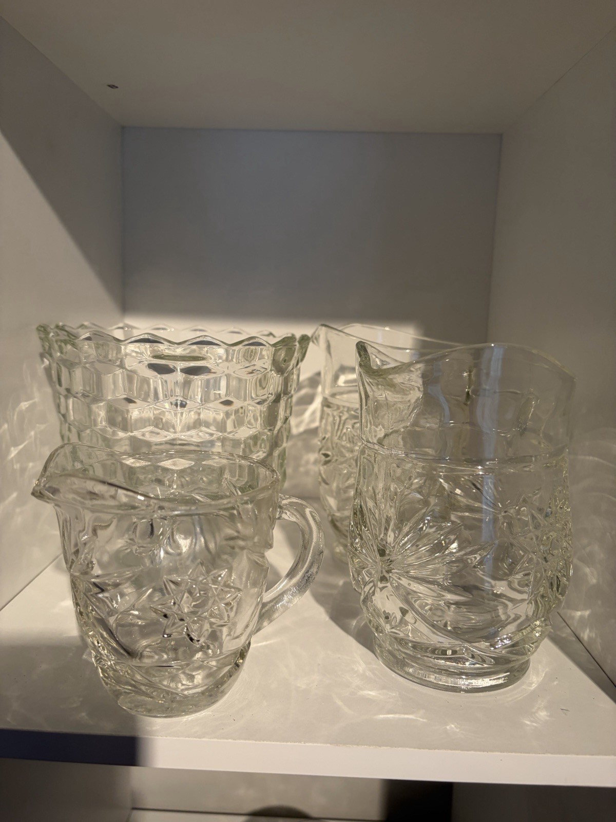 Indiana Dessert Bowl And 2 Star Of David Pitchers And Star Of DavidCreamer