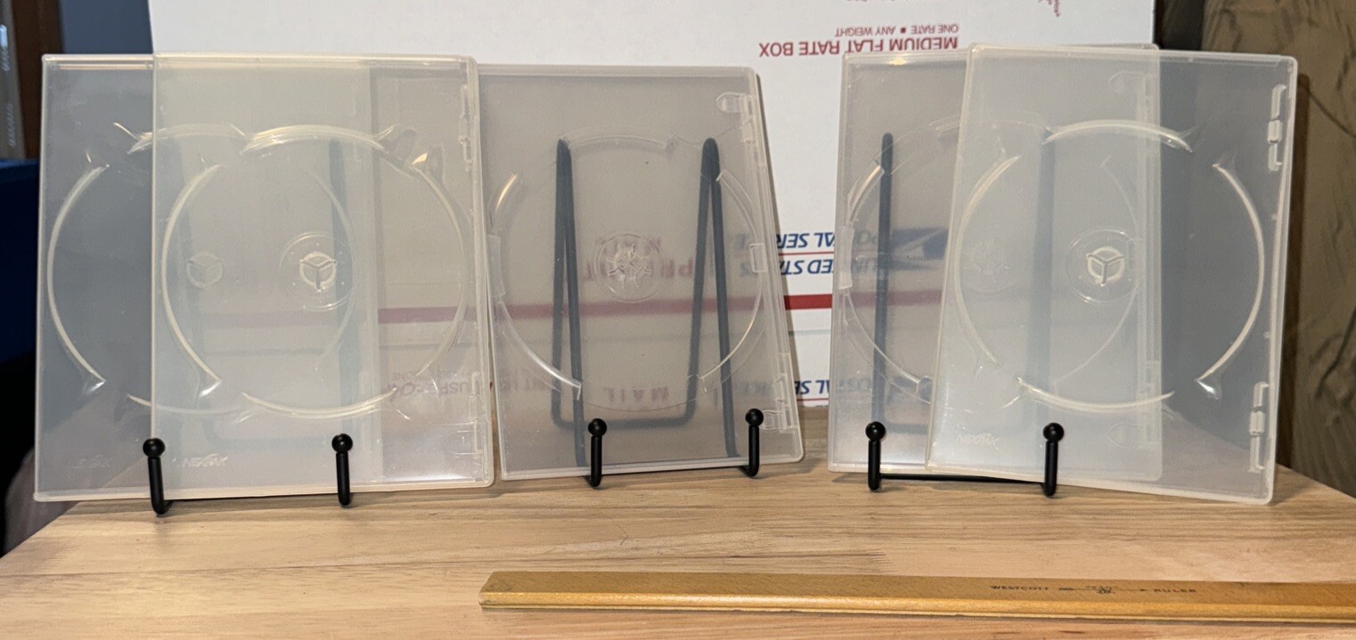 5 TRANSPARENT 1 Disc Skinny  DVD , Replacement Cases