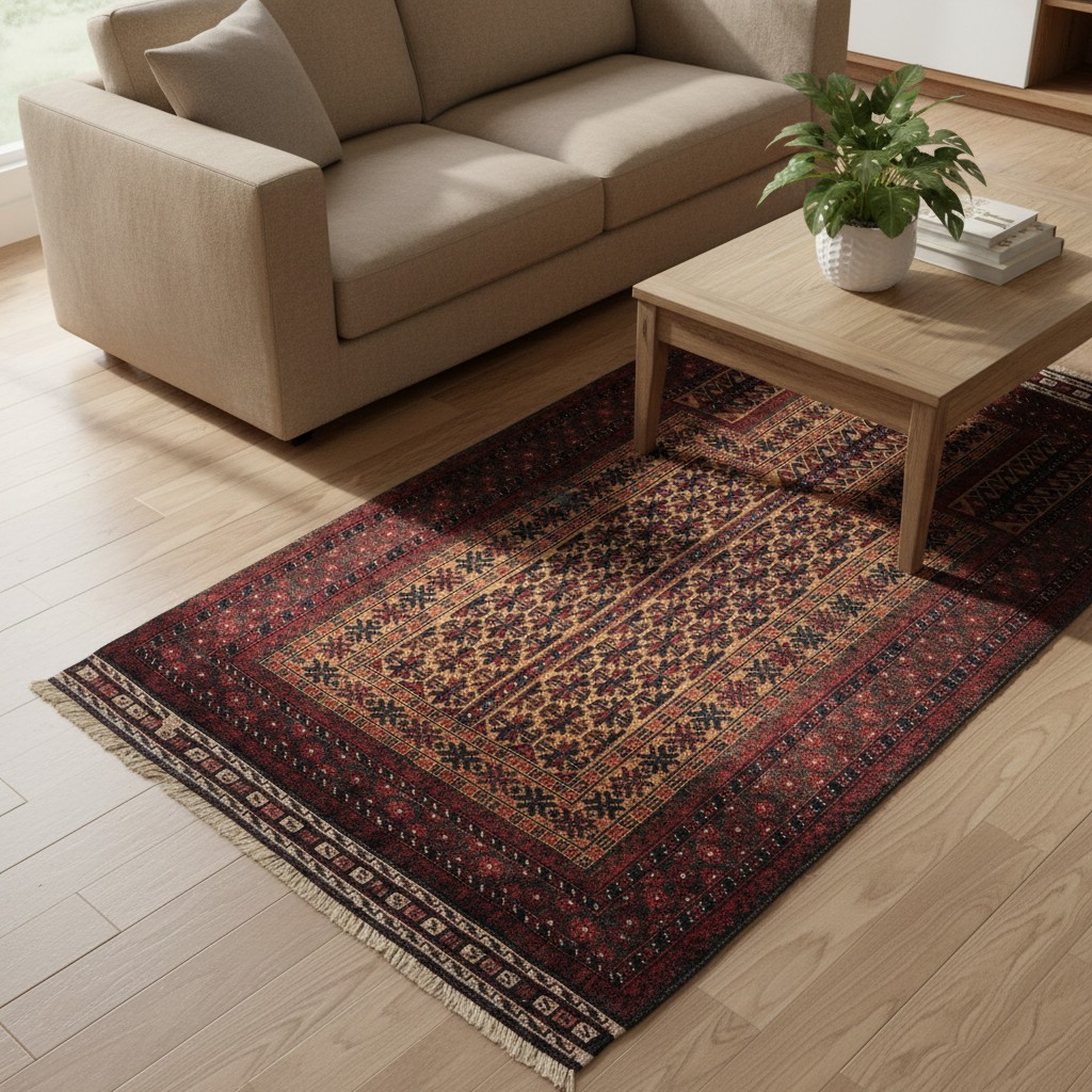 Afghan Vintage Persian style Baluchi Wool Rug - 3x5 Cozy Home decor Carpet