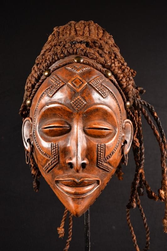 An Authentic African Chokwe Raste Mask DR Congo Africa  Afrika Afrique 1511