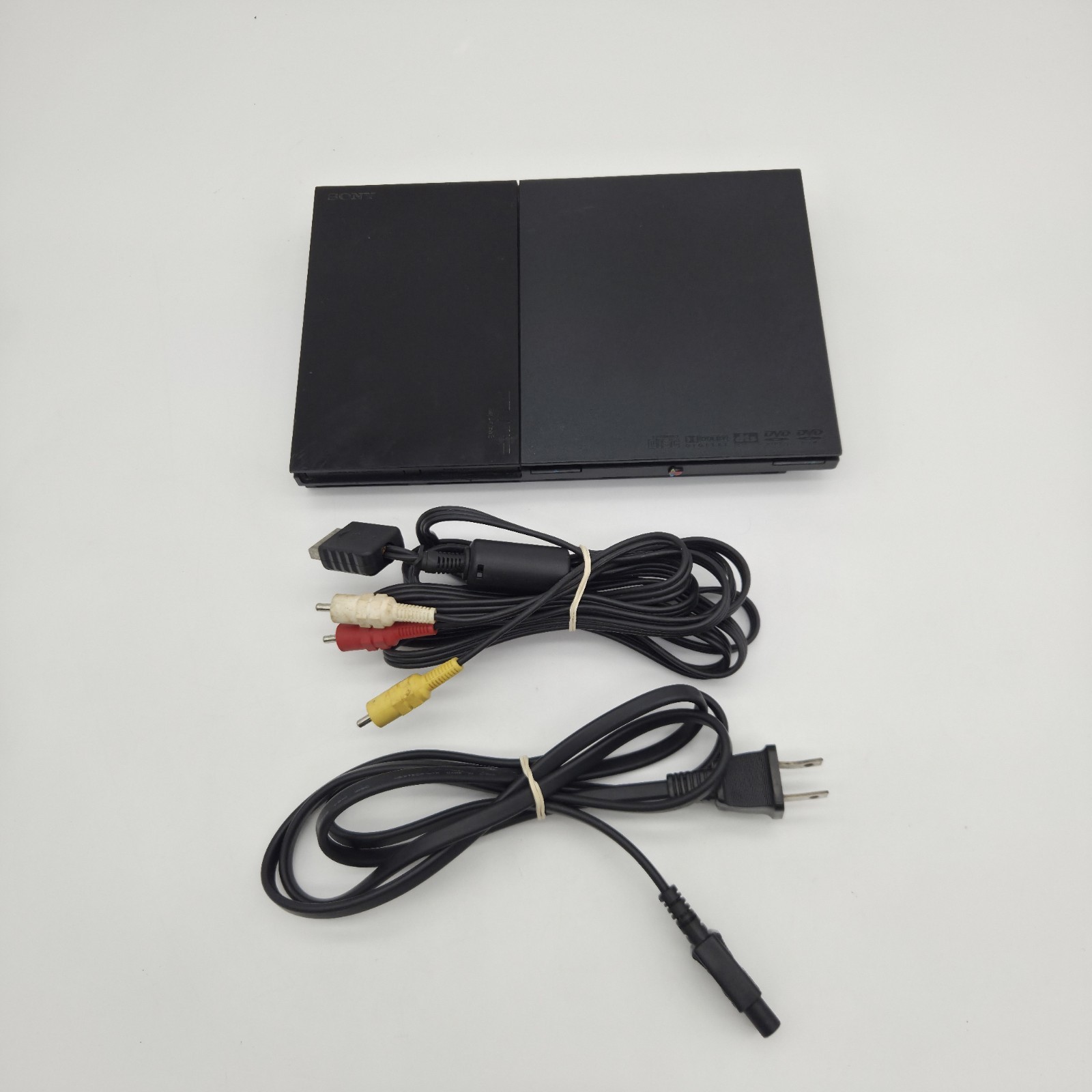 Sony Ps2 Slim Line SCPH-90001 Playstation 2 Console & Cords Only Black