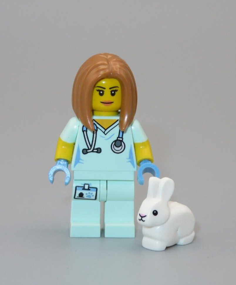 LEGO Vet Veterinarian bunny pet minifigure Collectible Series 17 CMF