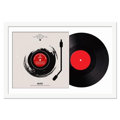 Vinyl Record Frame for the Wall Display Album Cover 16x24 16x24-1PACK White
