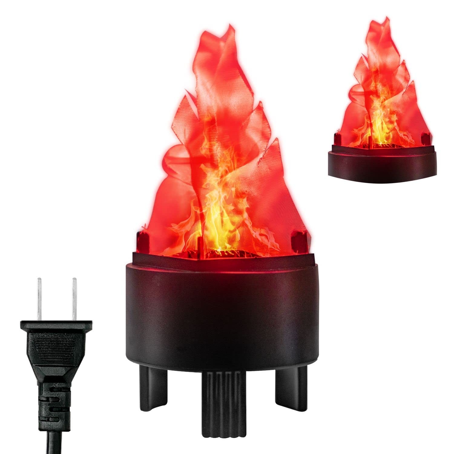 3D Artificial Fake Fire Flames - 110V LED Effect Light Electric Fake Campfire...
