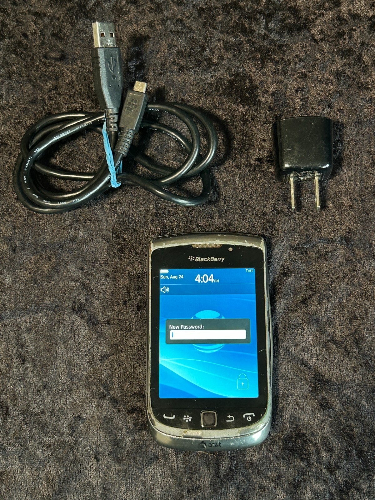 Blackberry Torch 9800 Slider QWERTY Bottom Touch Cell Unlocked w/ Charger WORKS!