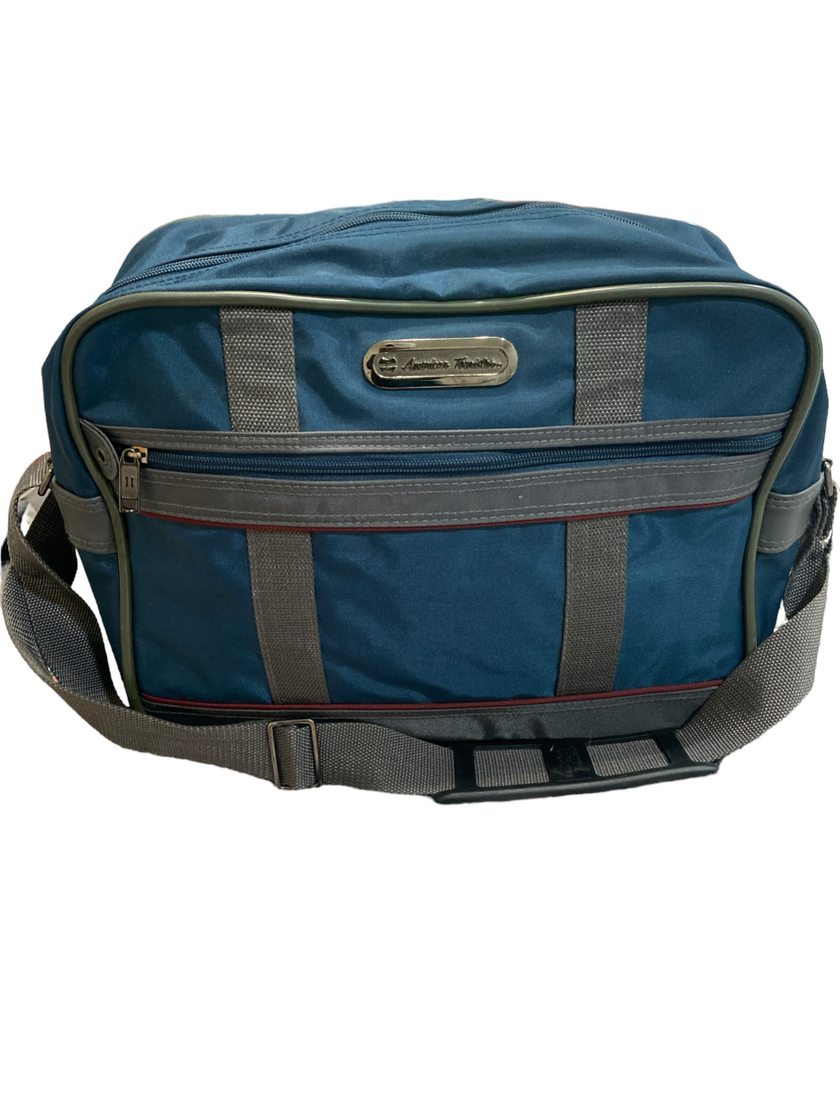 Vintage American Tourister Blue Carry On Shoulder Messenger Bag